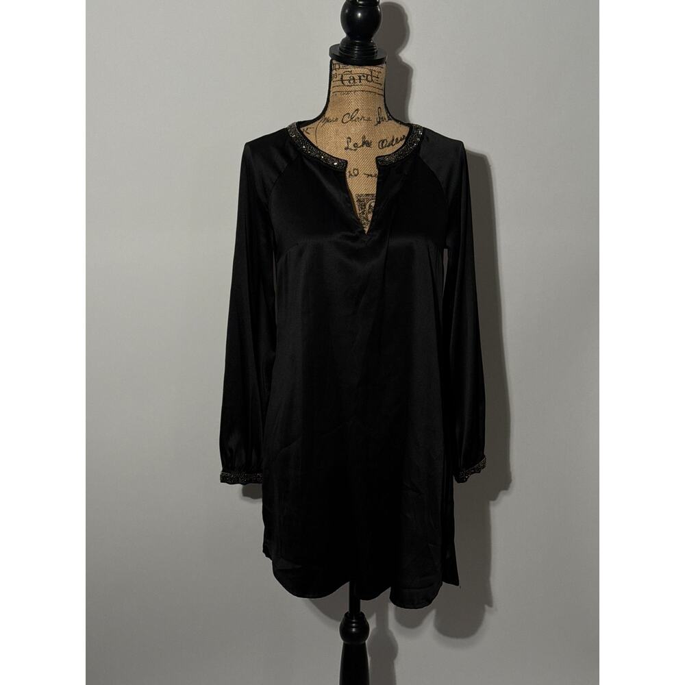 H&M gorgeous jeweled collar satin kaftan amazing weight quality size 6